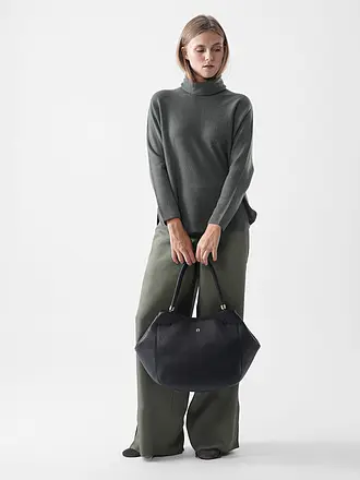 AIGNER | Bolso de cuero - Shopper CARRE SOFT Large | schwarz